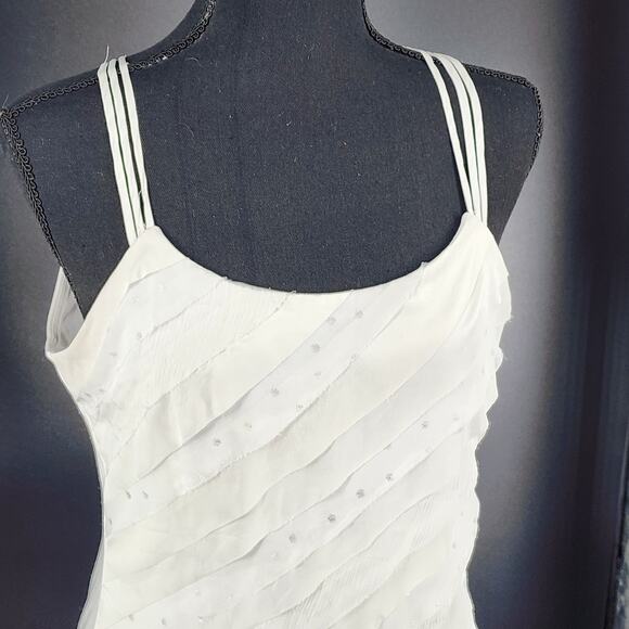White House Black Market Multi-Layered Multi-Textured 3-String Tank Size S - Picture 2 of 10